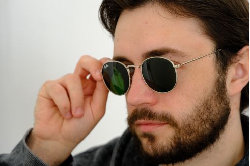 Ray Ban Round Metal 3447-green-s